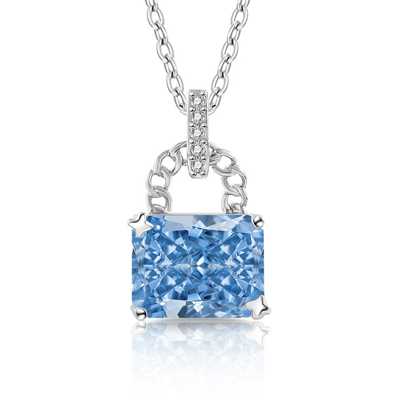 Glaze Lock 5A Radiant-Cut Premium Cubic Zirconia Necklace