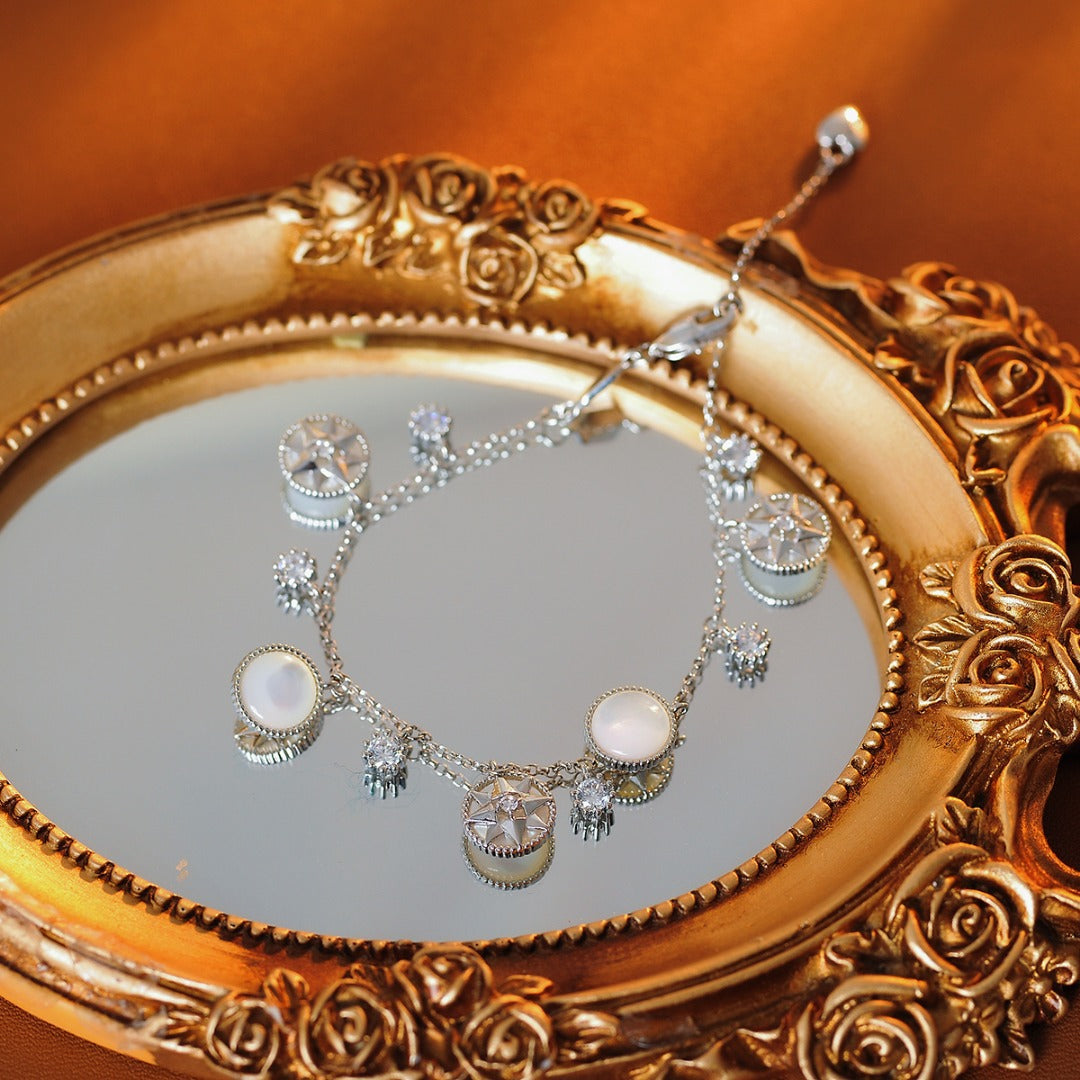 Nautical Compass Star Dainty 18K Gold-Plated Bracelet