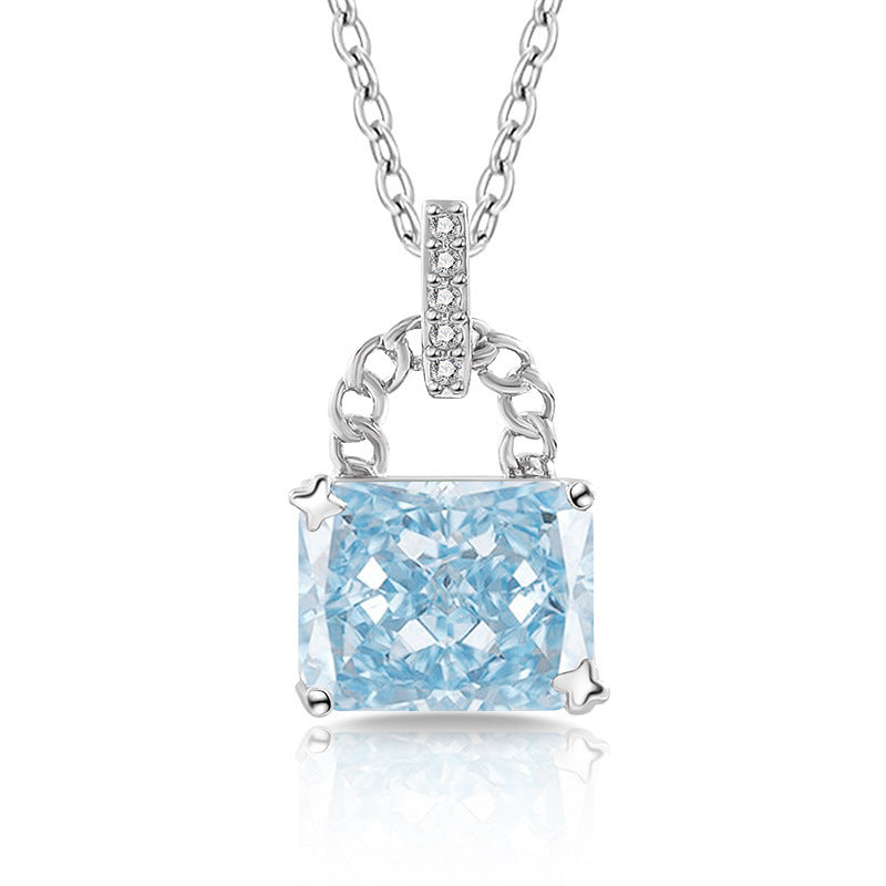 Glaze Lock 5A Radiant-Cut Premium Cubic Zirconia Necklace