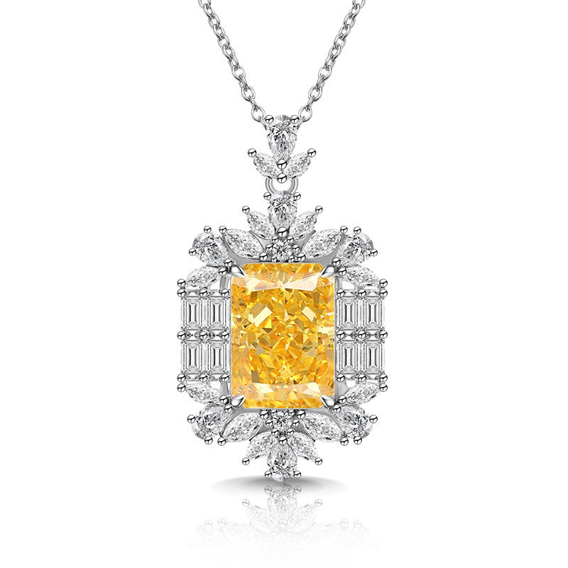 Grand Estate Radiant-Cut Necklace|5A Grade CZ