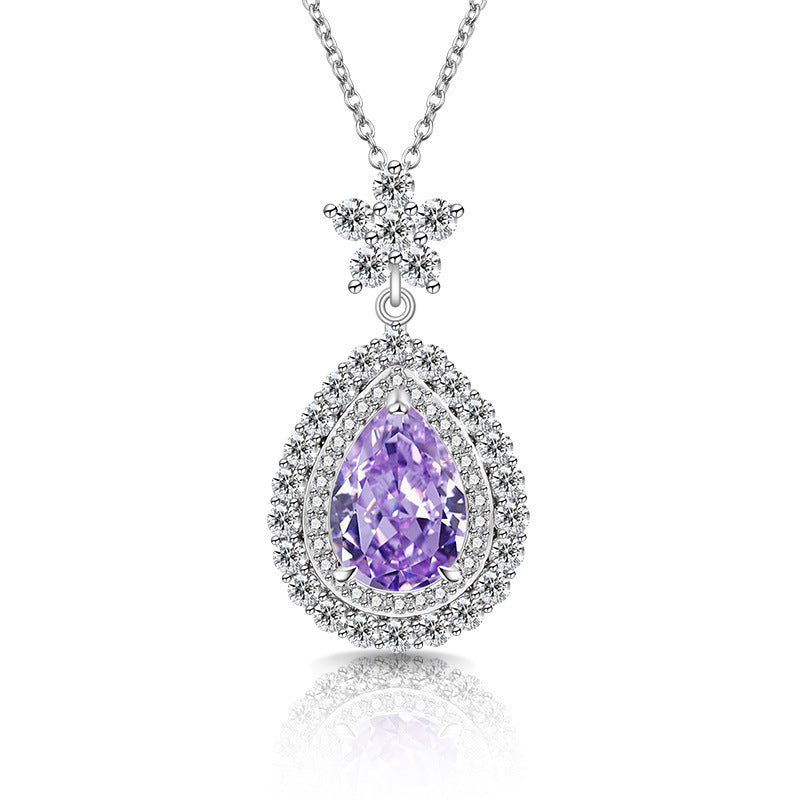 Royal Floral Pear Necklace