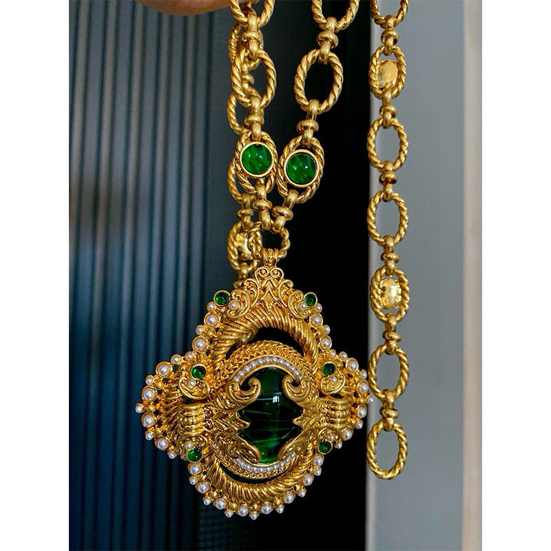 Byzantine Imperial Statement Long Necklace