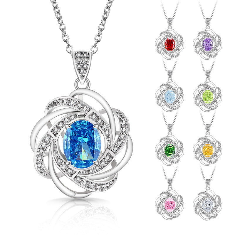 Trilogy Heart Drop Necklace