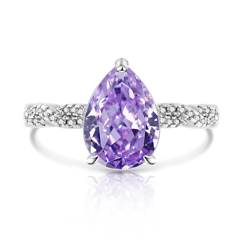 Classic Twisted Teardrop Ring