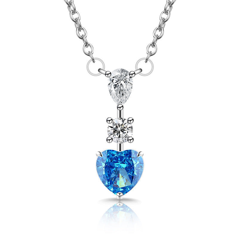 Trilogy of Love Heart Pendant Necklace
