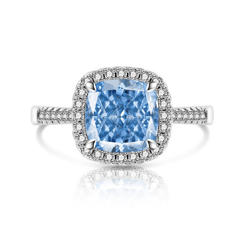 Elegant Cushion Halo Pavé Ring
