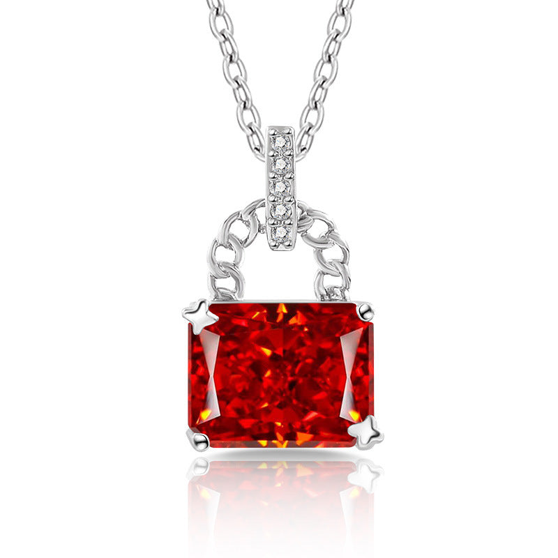 Glaze Lock 5A Radiant-Cut Premium Cubic Zirconia Necklace