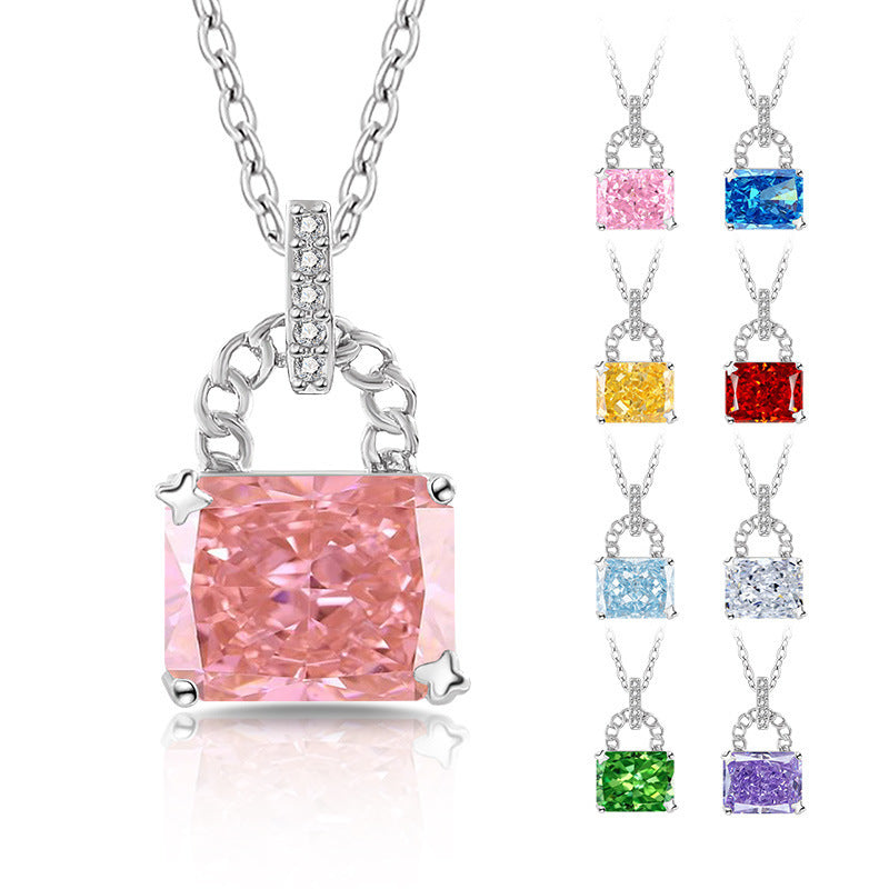 Glaze Lock 5A Radiant-Cut Premium Cubic Zirconia Necklace