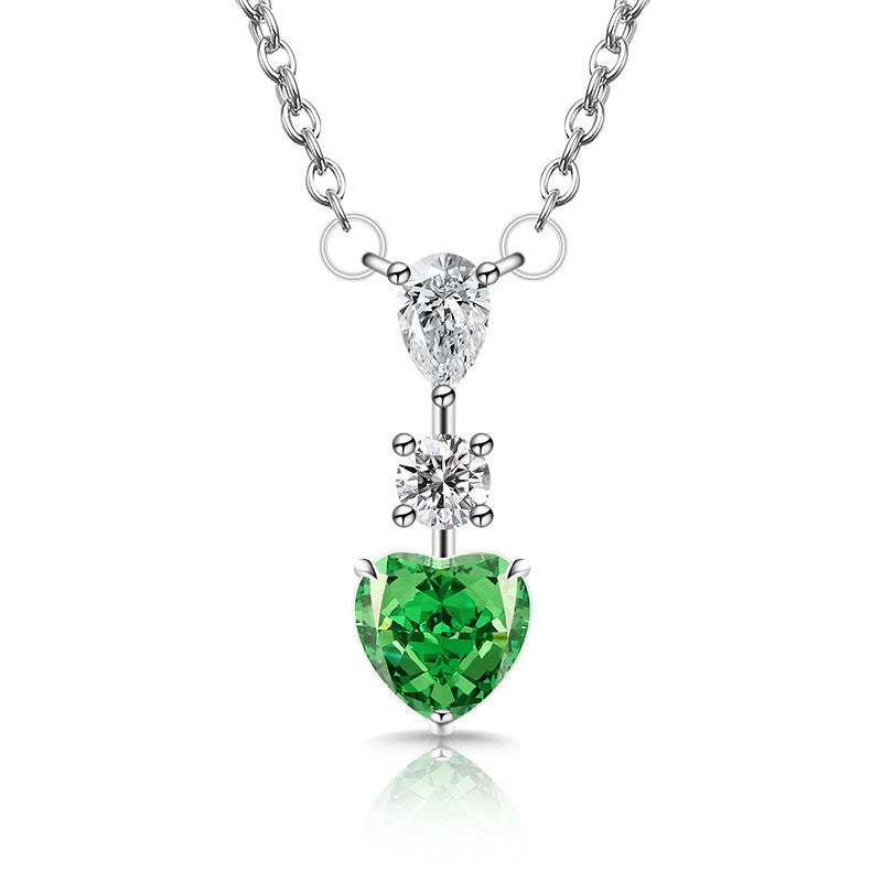 Trilogy of Love Heart Pendant Necklace