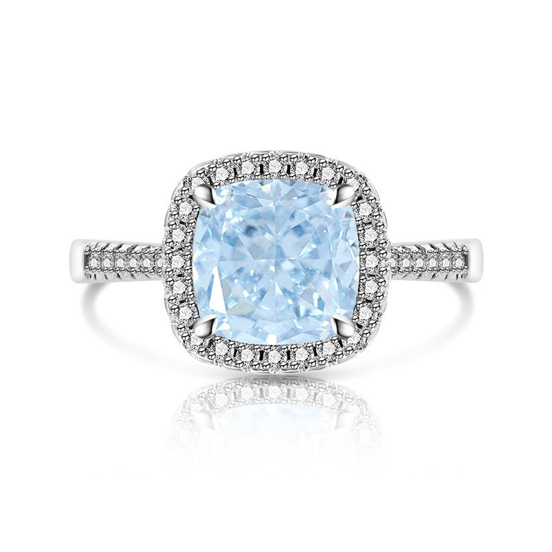 Elegant Cushion Halo Pavé Ring