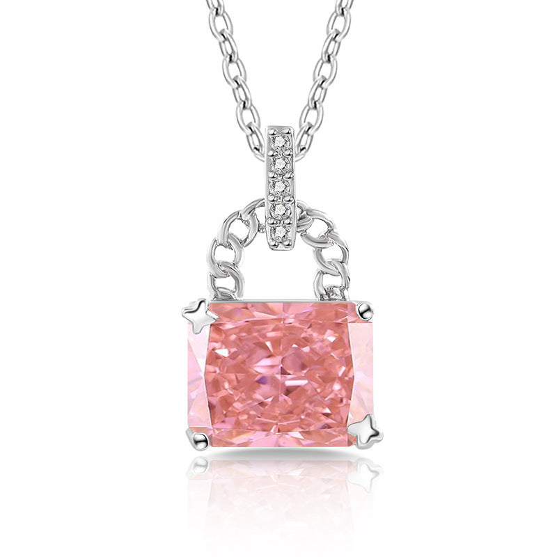 Glaze Lock 5A Radiant-Cut Premium Cubic Zirconia Necklace