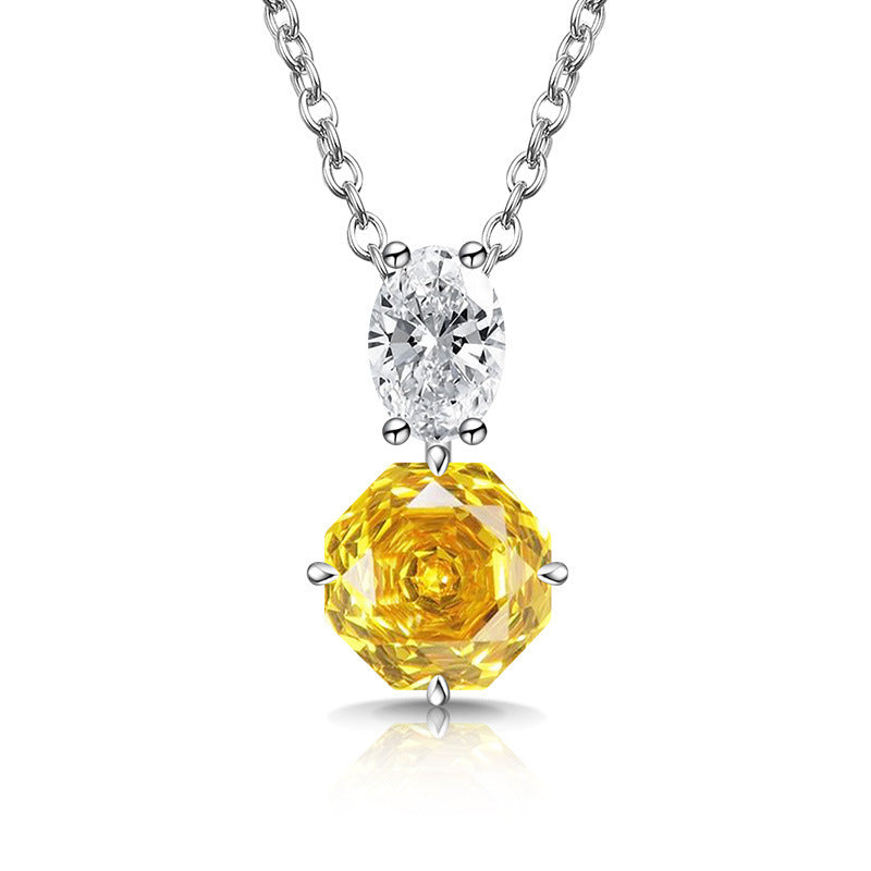 Blooming Rose-Cut Drop Necklace