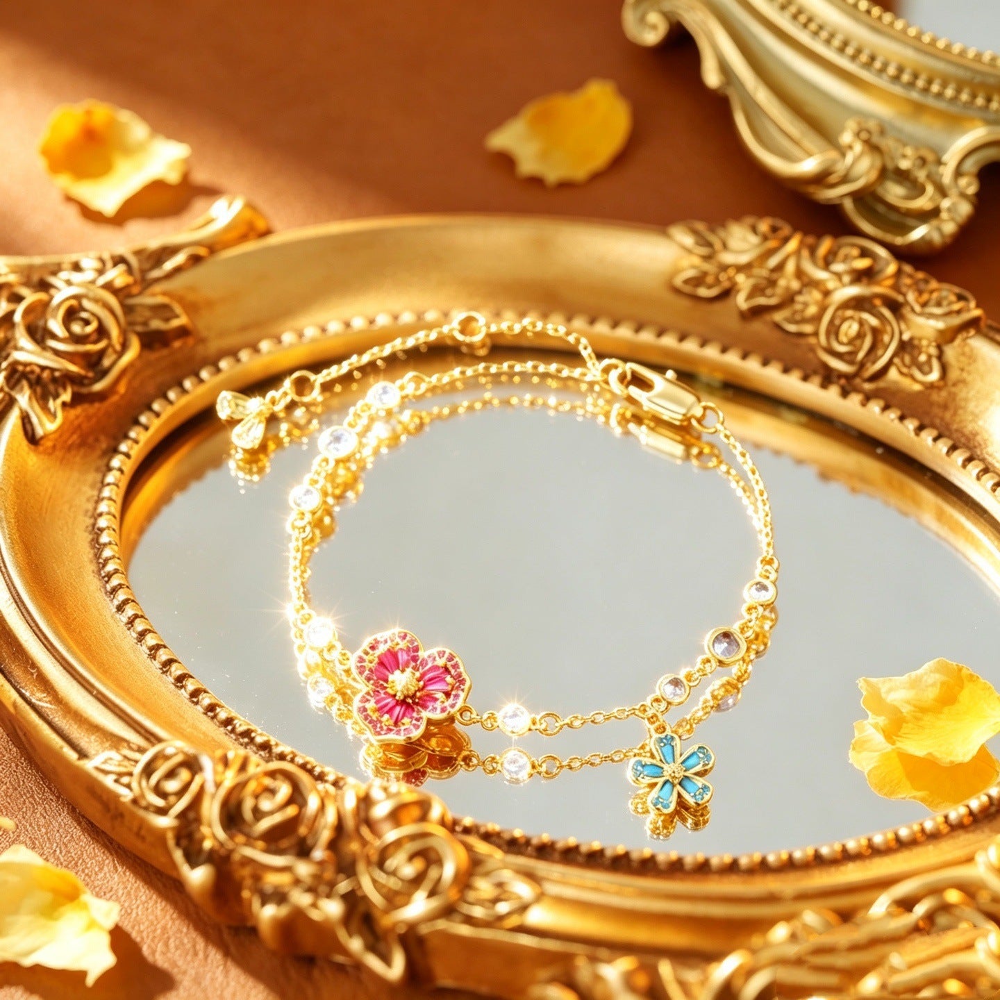 French Garden Reverie Jewelry Set|18K Gold Plated