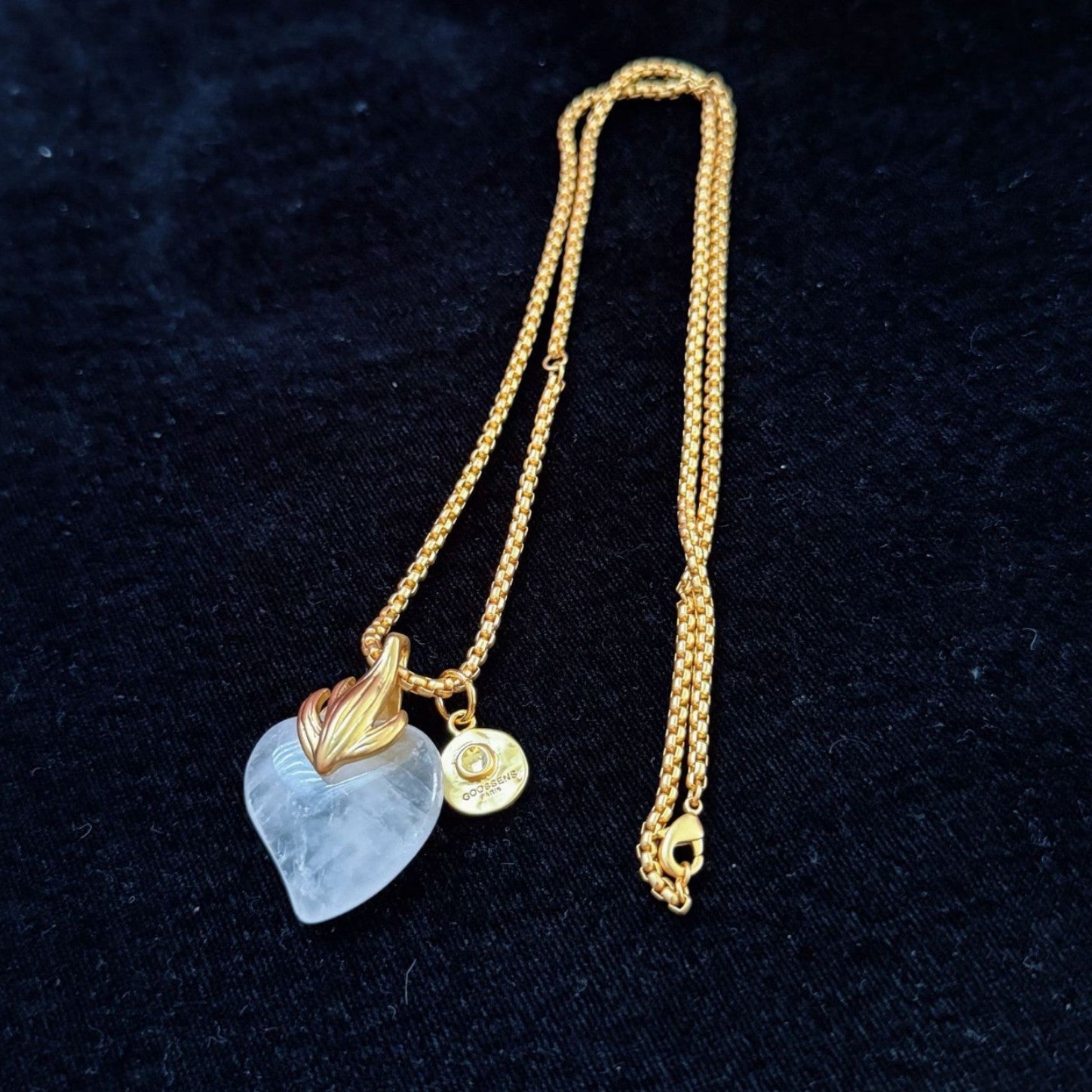 Parisian Lumière Heart Crystal Jewelry Set| 24K Gold-Plated