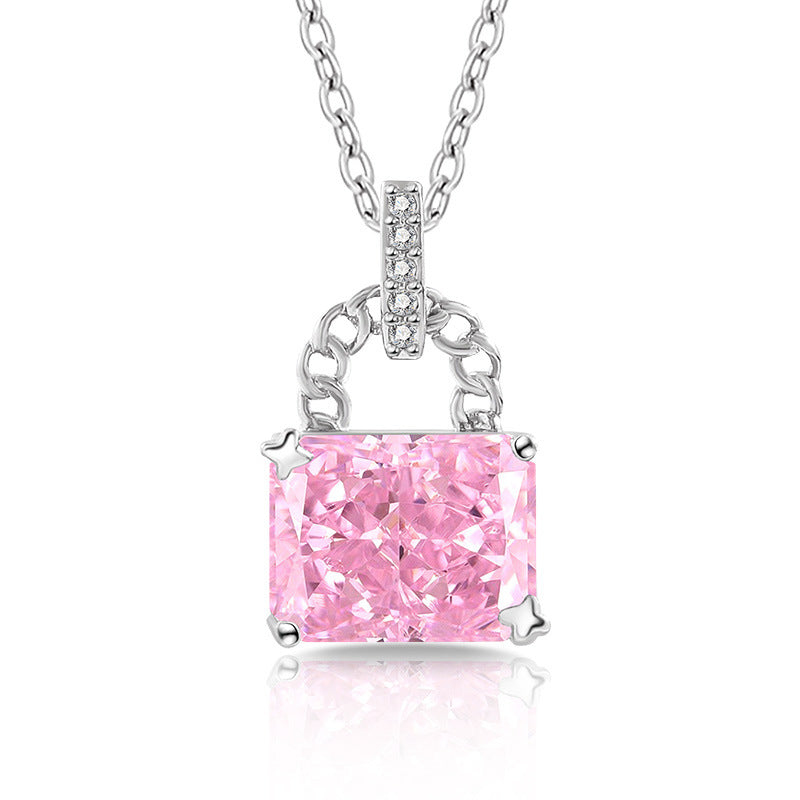Glaze Lock 5A Radiant-Cut Premium Cubic Zirconia Necklace