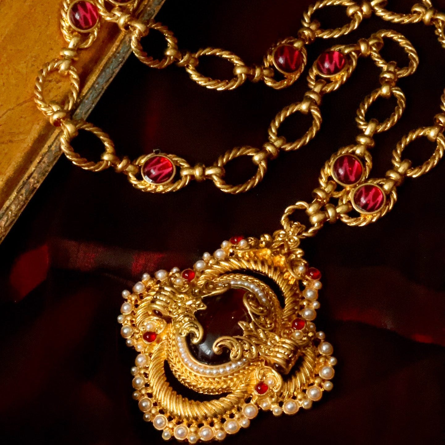 Byzantine Imperial Statement Long Necklace