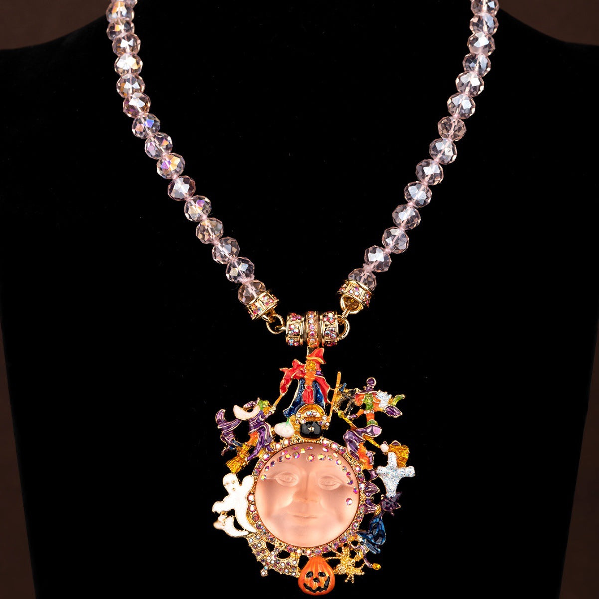 Vintage KF Mystical Halloween Magnetic Necklace