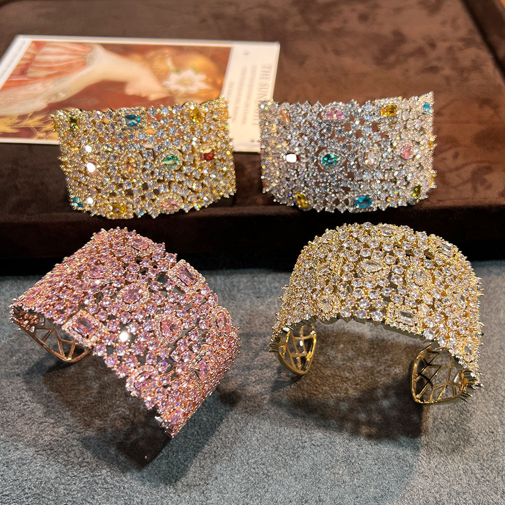 Avant-Garde Full Pavé Statement Bangle