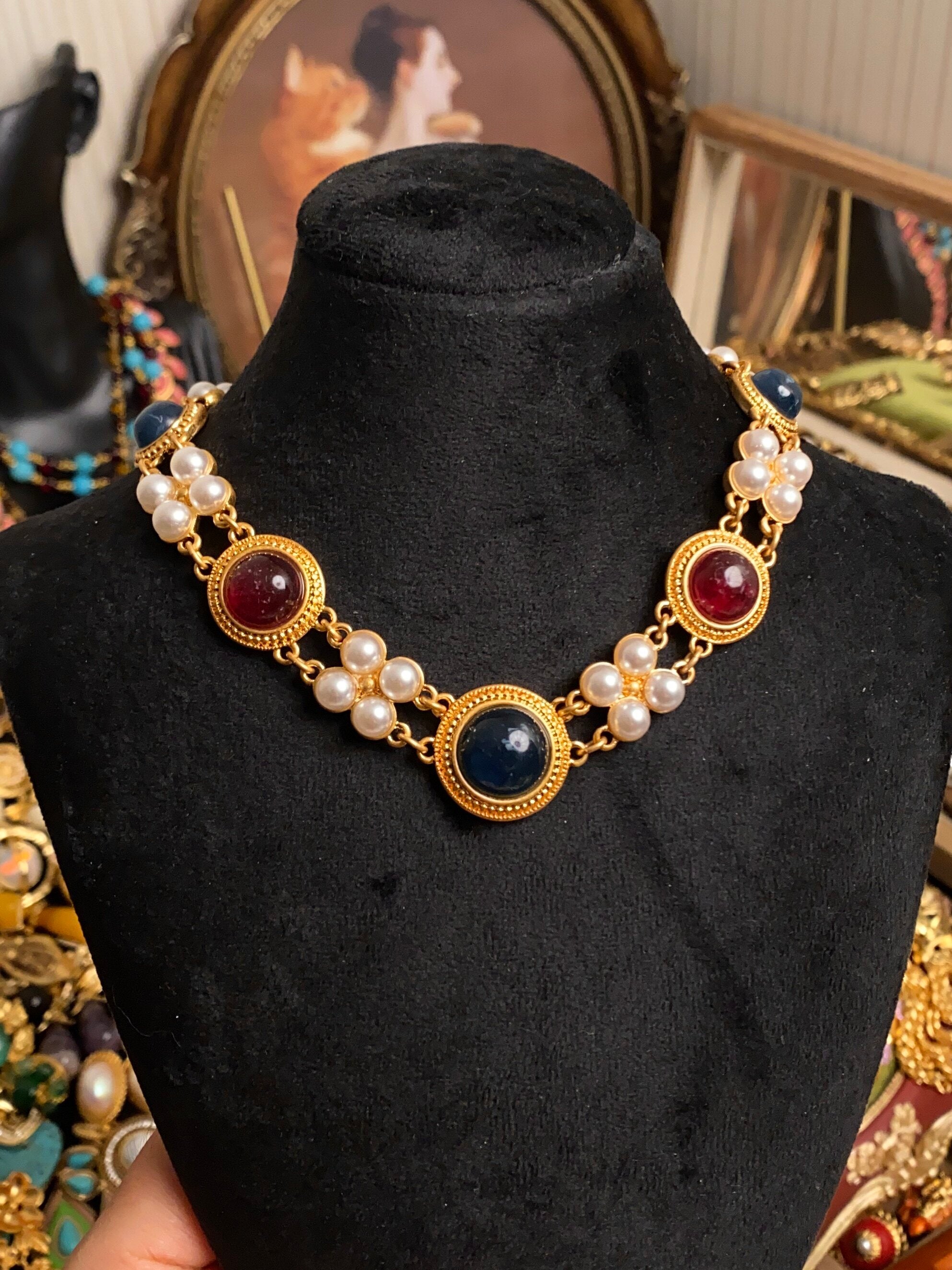 Sicilian Baroque 24K Gold Plated Statement Jewelry Set