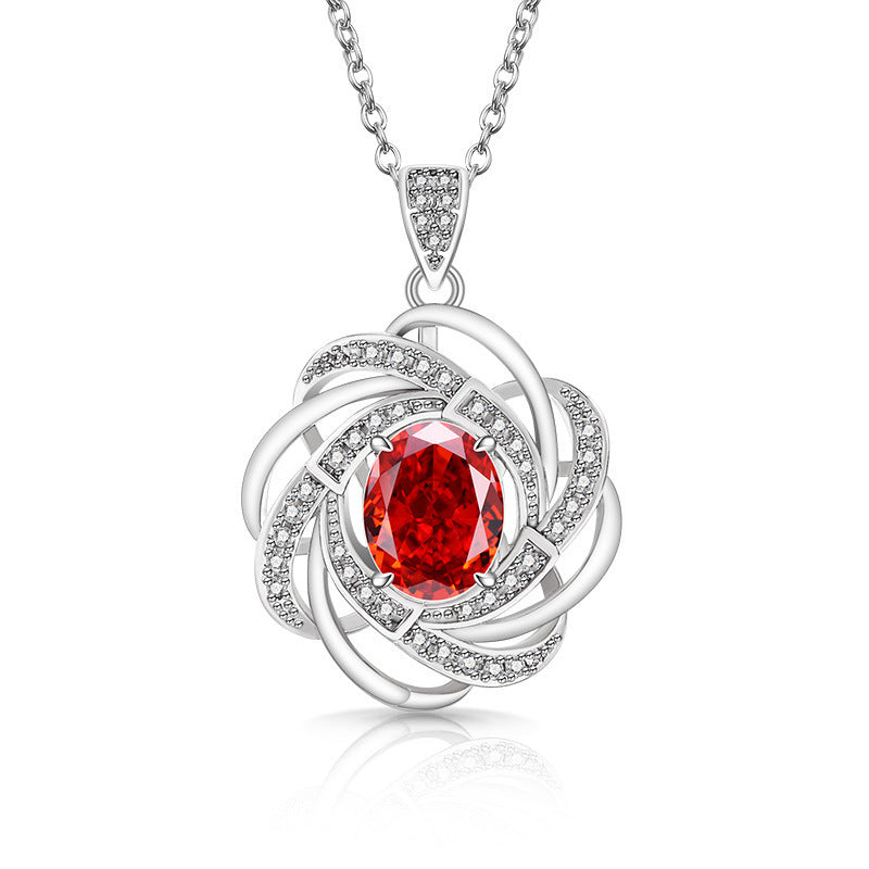Trilogy Heart Drop Necklace