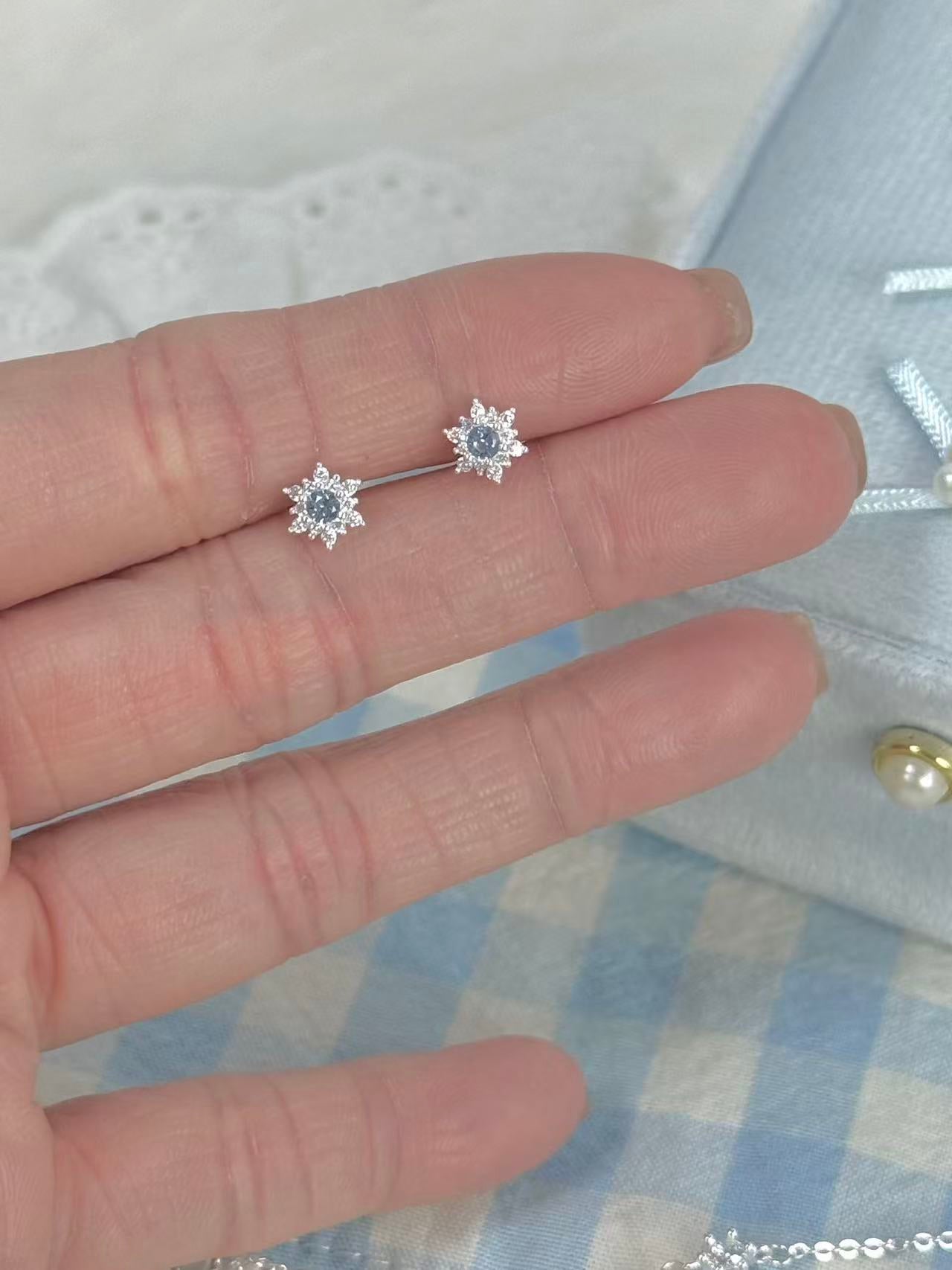 999 Fine Silver Dreamy Snowflake Jewelry Set