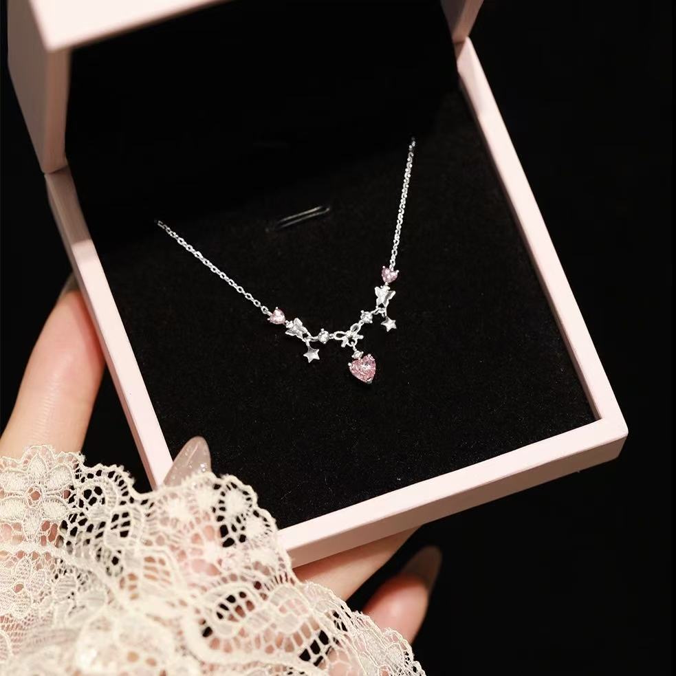 925 Sterling Silver Sweetheart Bow Necklace