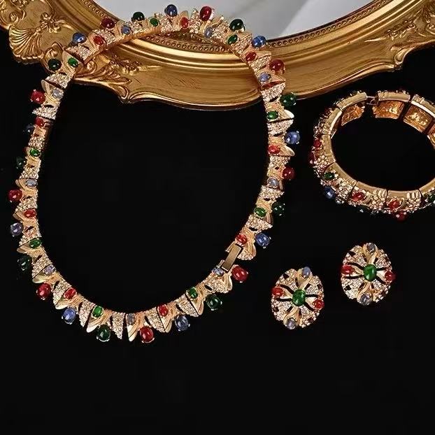 Gilded Age Tutti Frutti Statement Jewelry Parure
