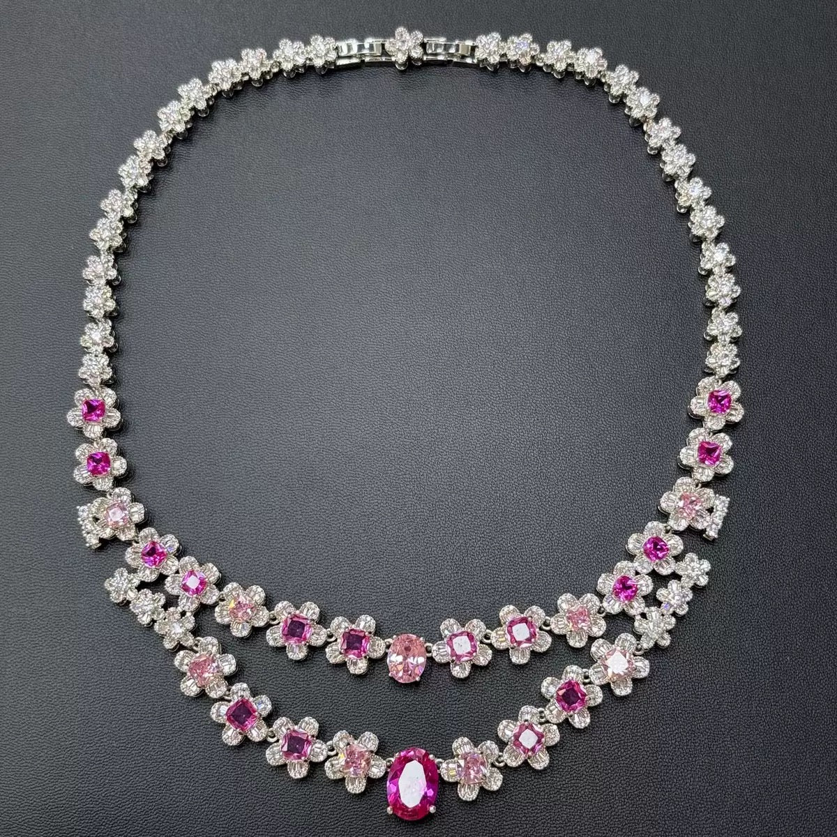 Bright Fuchsia Pink Blossom Floral Couture Statement