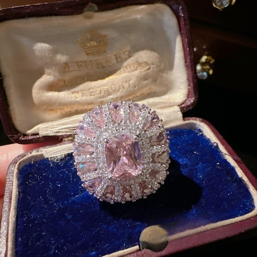 Royal Pink Petal Collection|Heart & Radiant Cut Jewelryxie