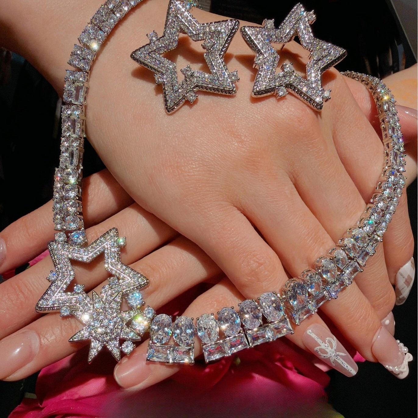 Meteor Garden Necklace Set|Statement & Sparkling Stars