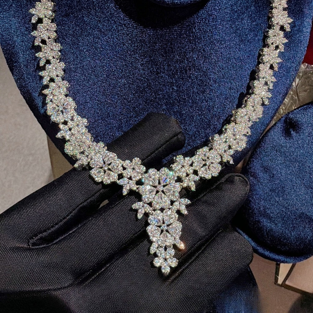 Bridal Marquise Floral Statement Jewelry Set