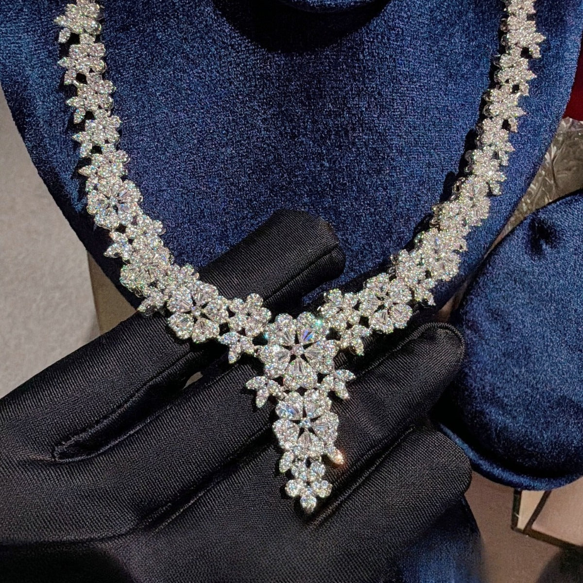 Bridal Marquise Floral Statement Jewelry Set
