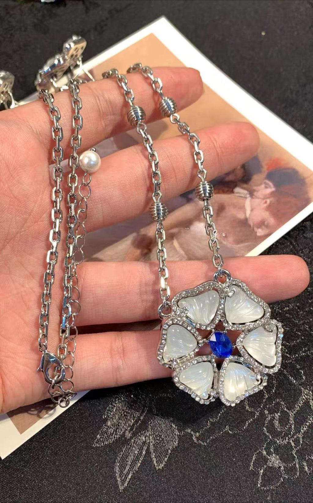 Belle Époque Carved Floral Jewelry Set