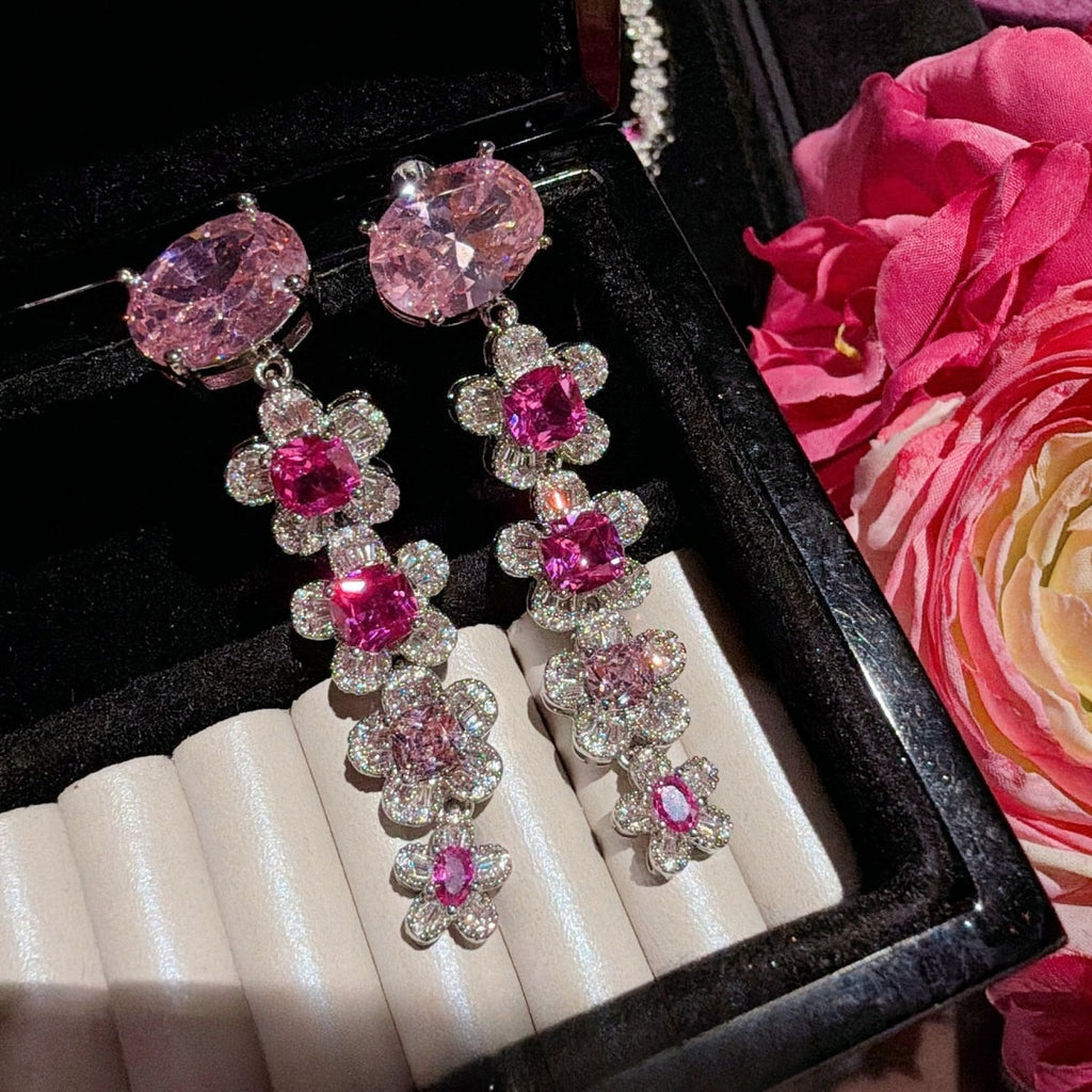 Bright Fuchsia Pink Blossom Floral Couture Statement