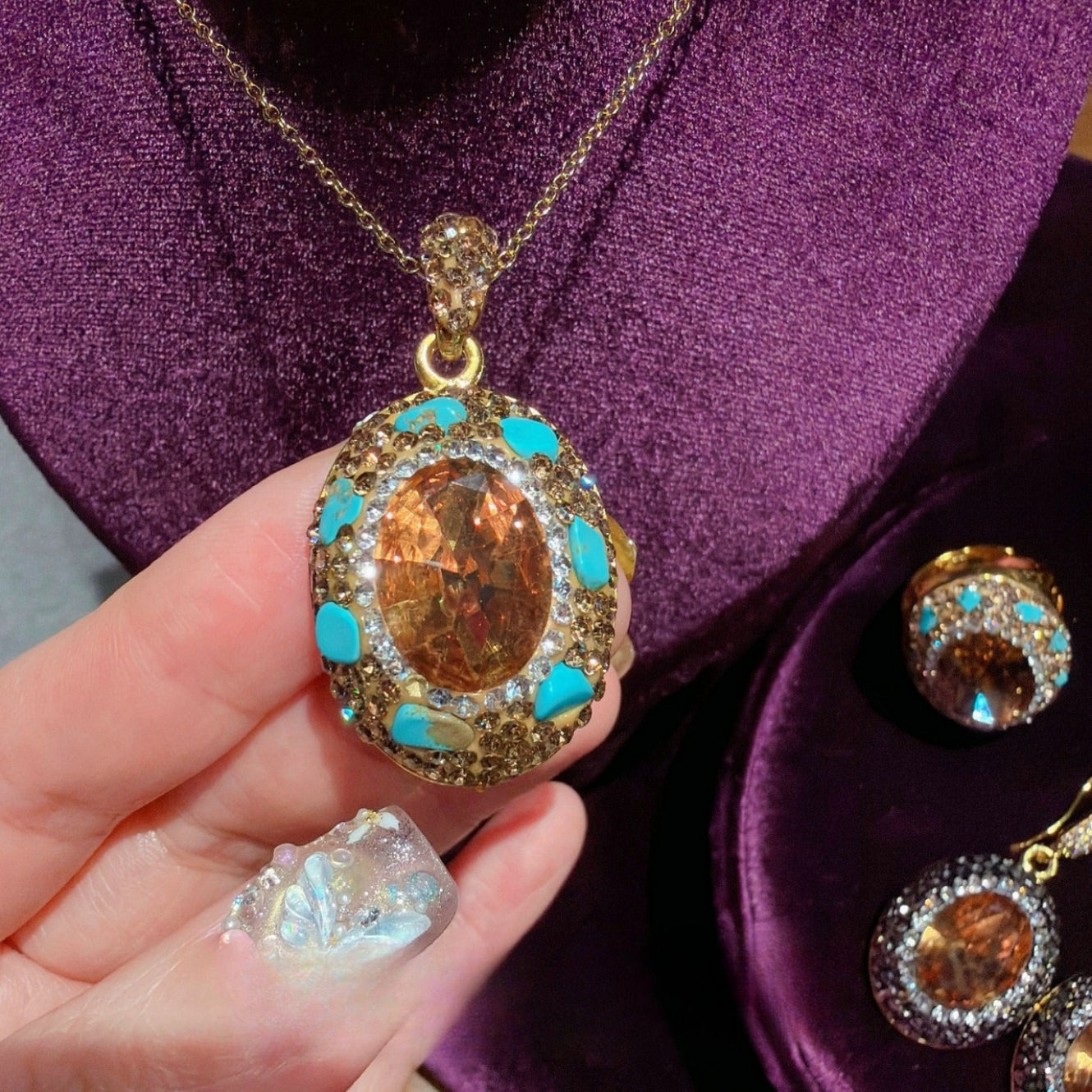 The Byzantine Amber Solstice Jewelry Suit