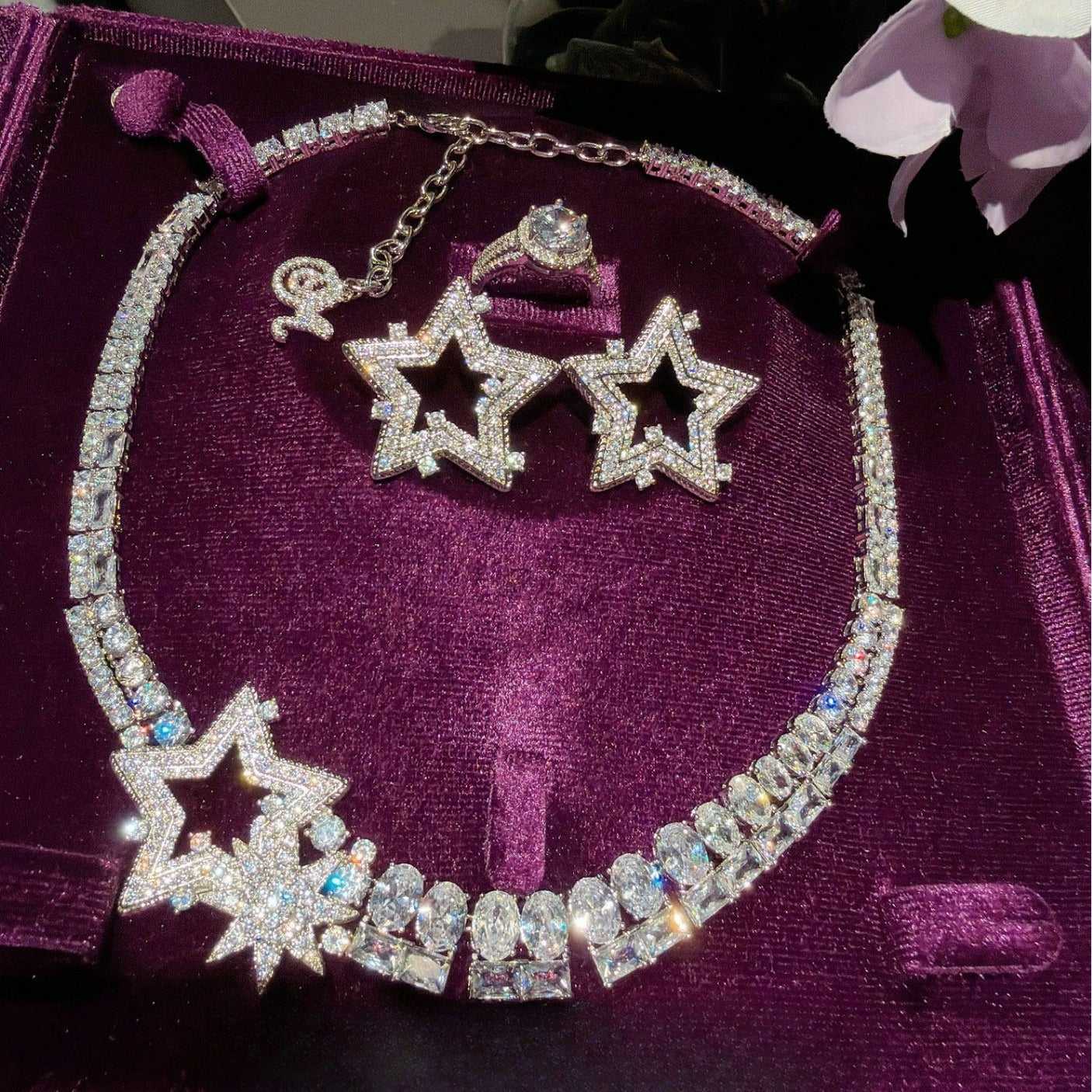 Meteor Garden Necklace Set|Statement & Sparkling Stars