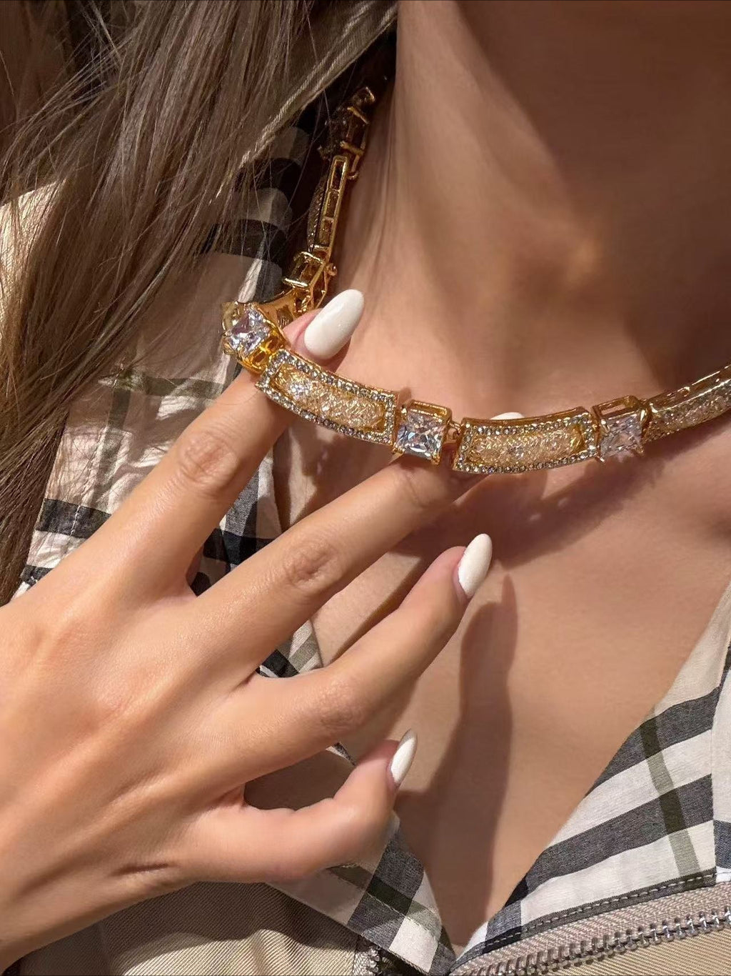 Modernist Lattice Jewelry Suite