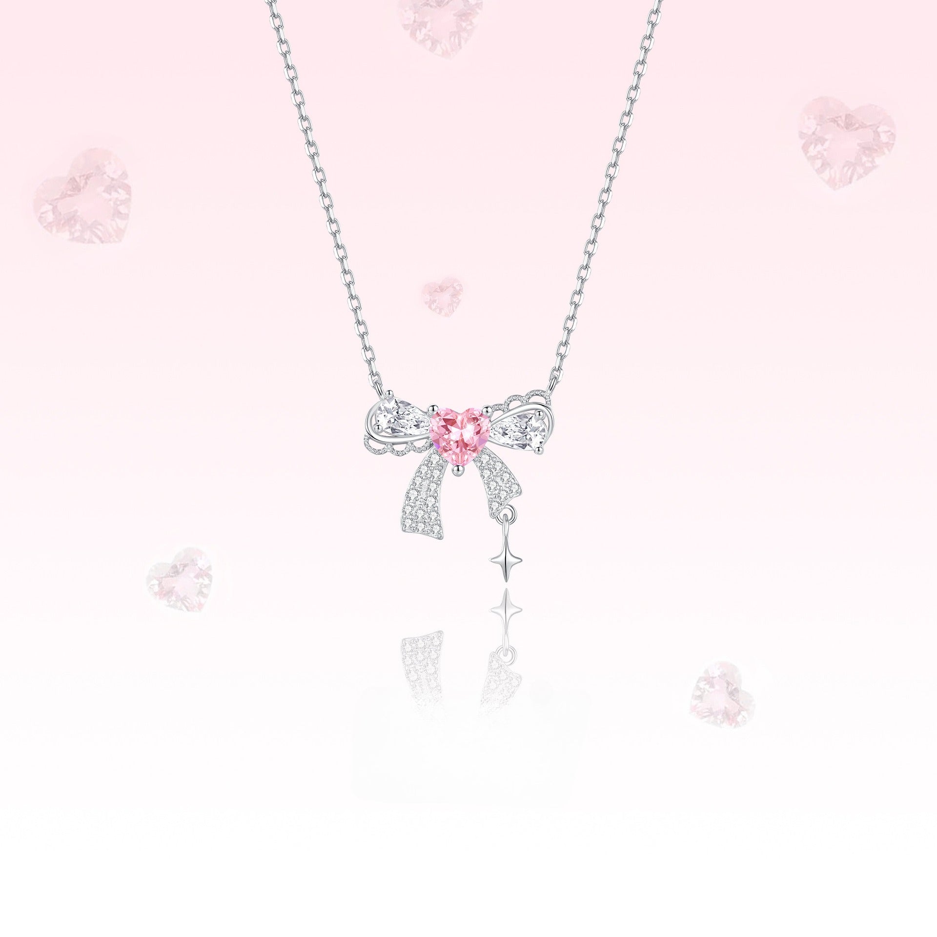 925 Sterling Silver Coquette Lace Bow Jewelry Set