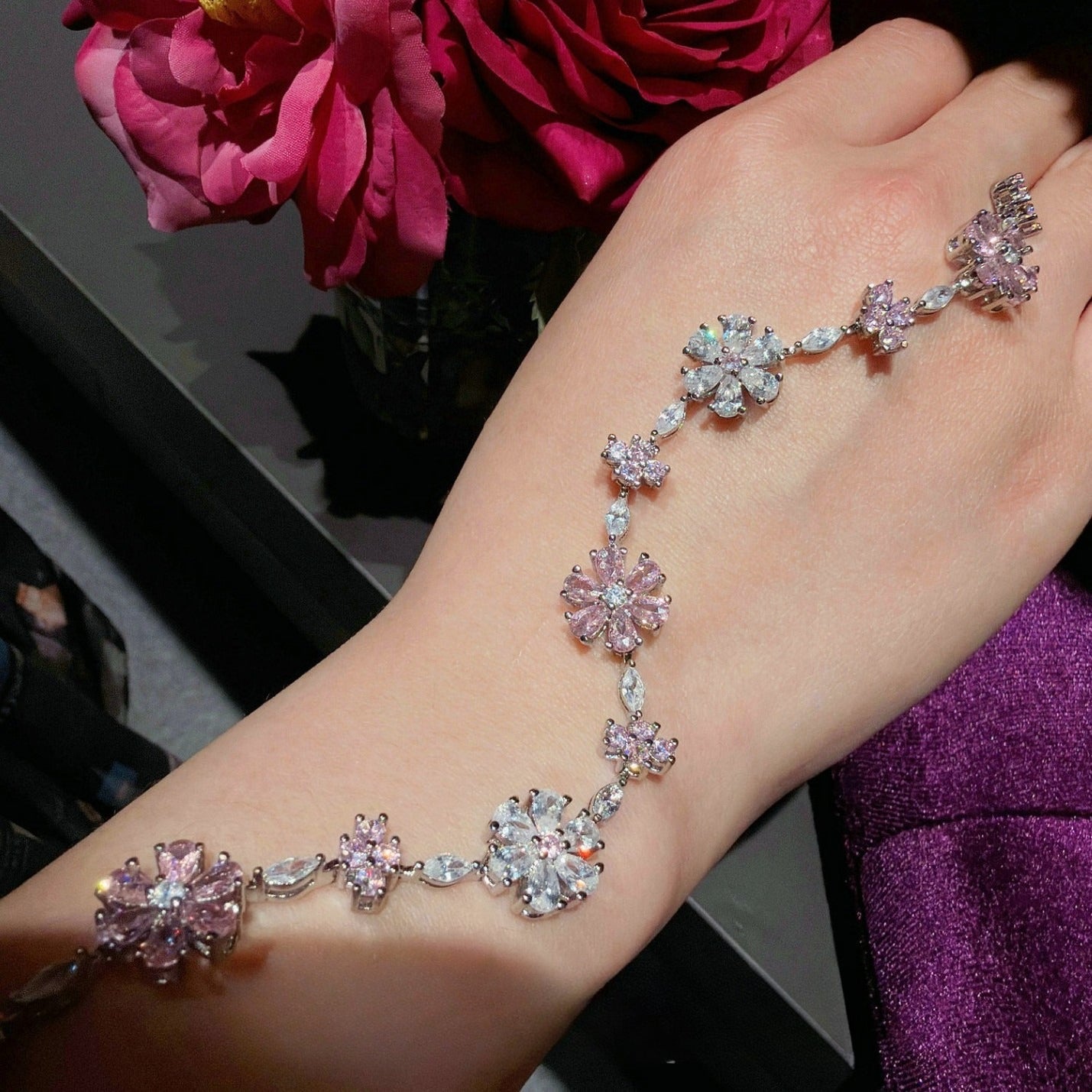 Enchanted Fairy Garden Bracelet|Blossom & Butterfly Charms