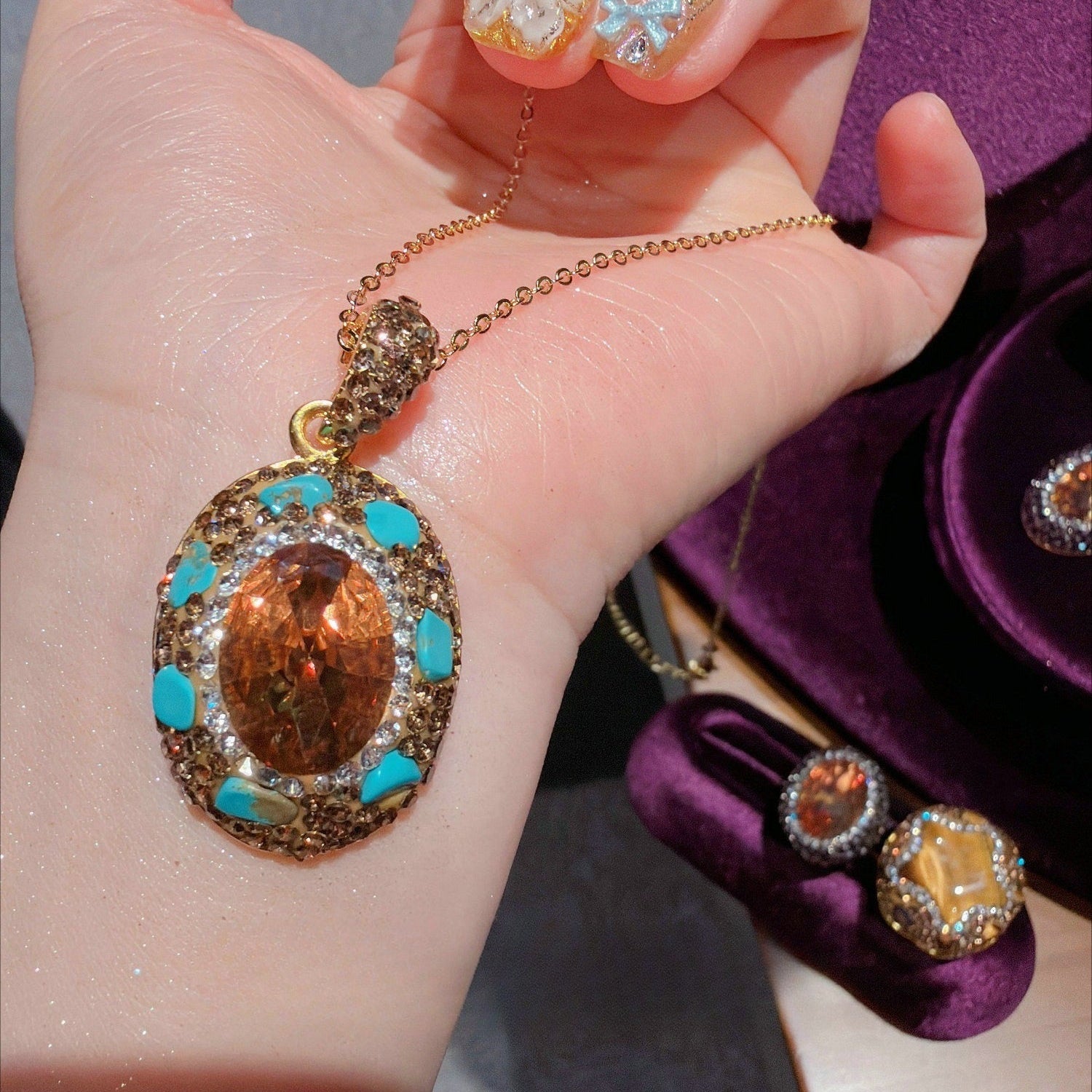 The Byzantine Amber Solstice Jewelry Suit