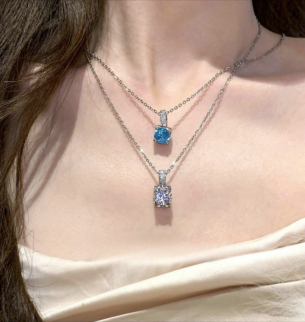 Paraiba Azure Rose-Cut 18K Gold Plated Jewelry Set