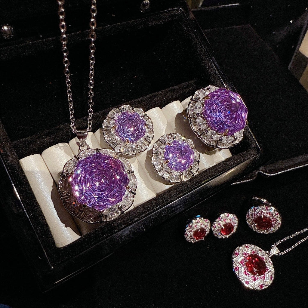 Stardust Blossom Couture Jewelry Set