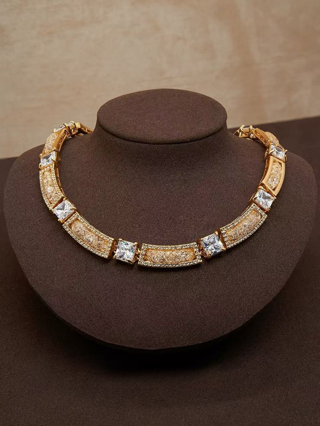 Modernist Lattice Jewelry Suite