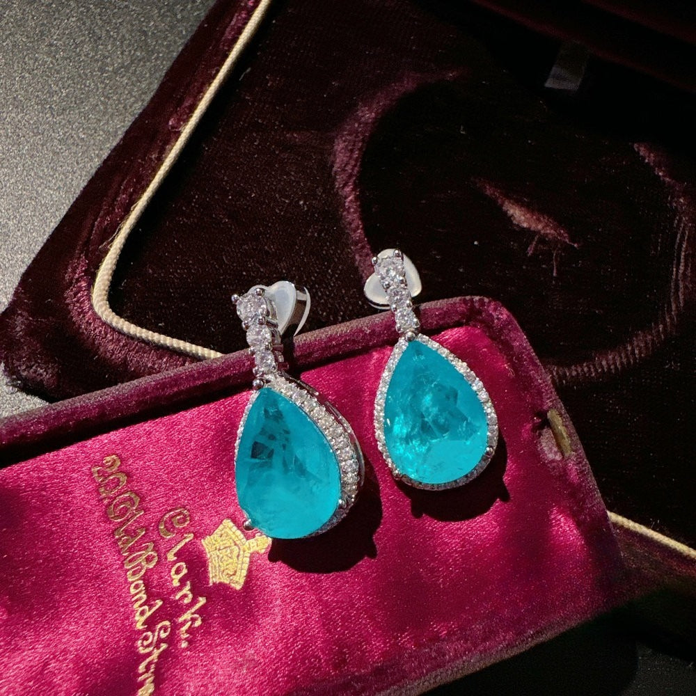 The Paraíba Teardrop Royalty Jewelry Set