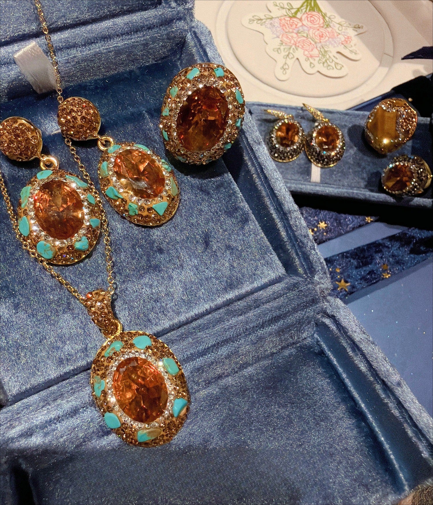 The Byzantine Amber Solstice Jewelry Suit