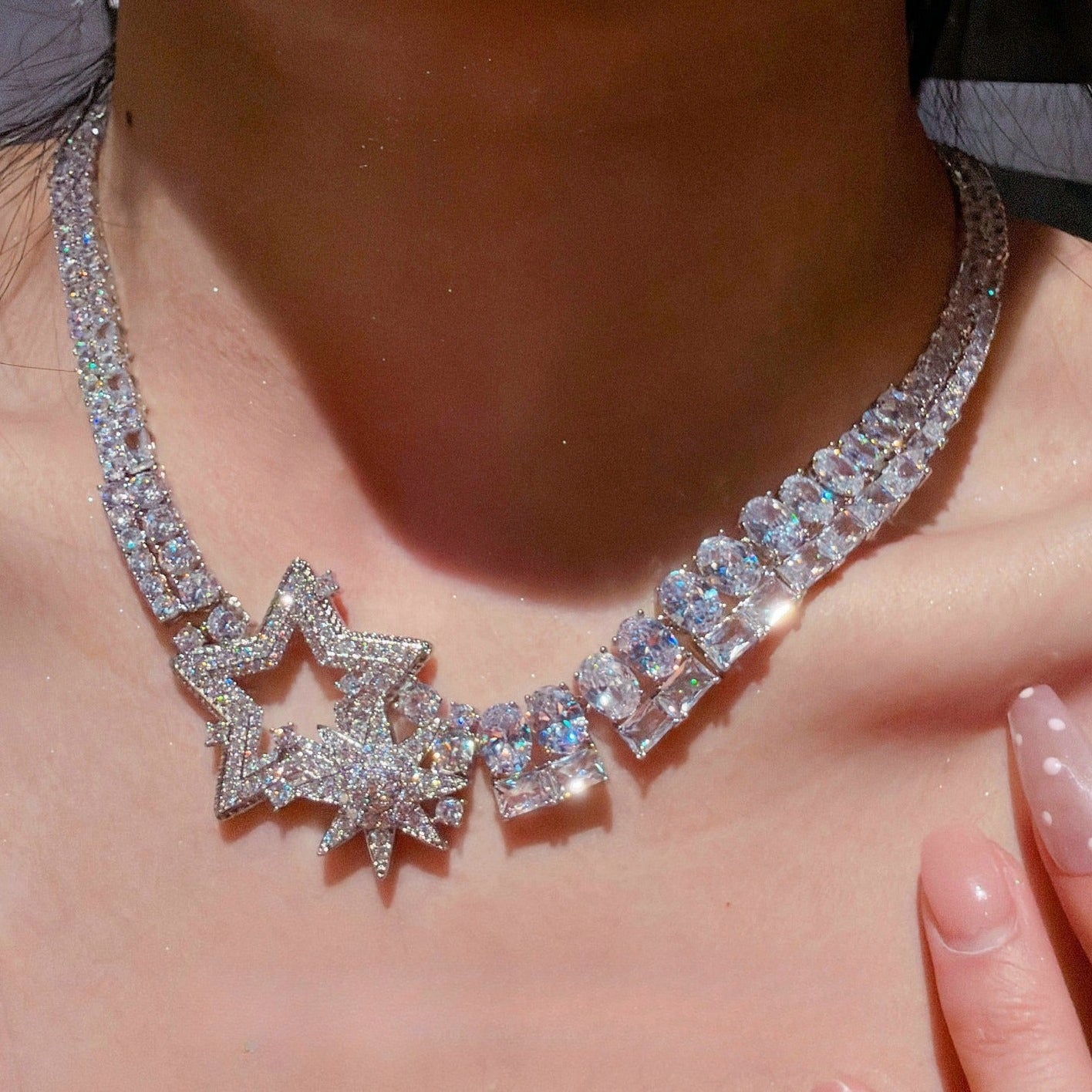 Meteor Garden Necklace Set|Statement & Sparkling Stars